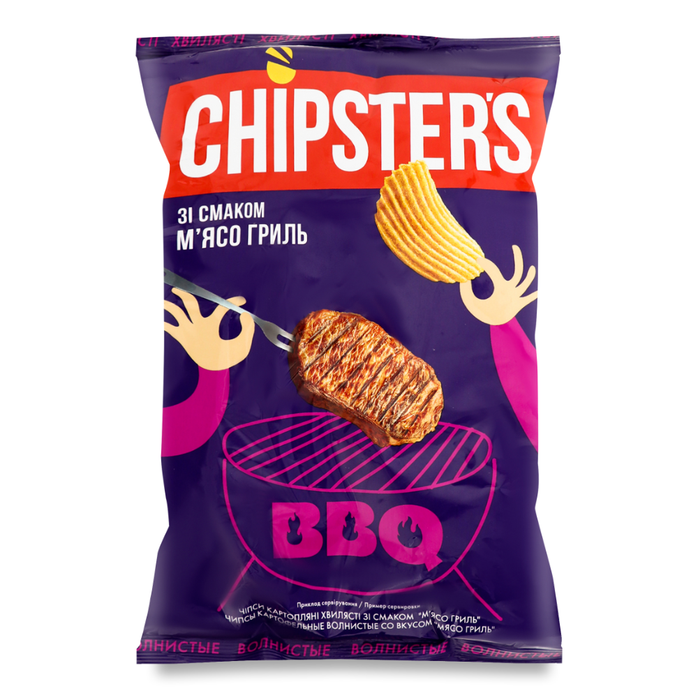 Чіпси Chipster Хвилясті 110г