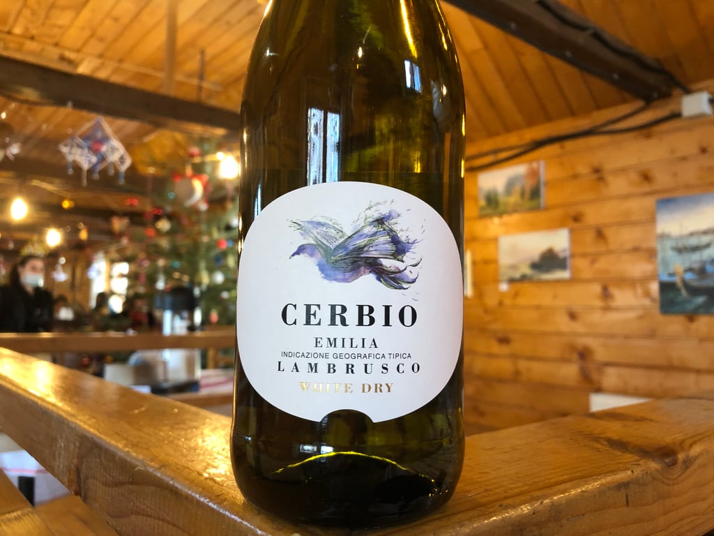 Вино ігристе Італії Cerbio Lambrusco Emilia White Dry