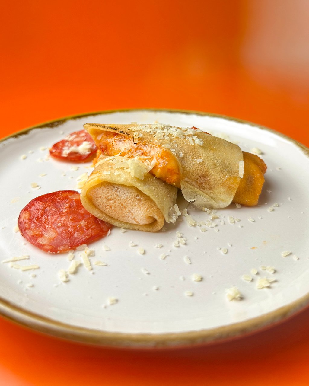 Пепероні в млинці