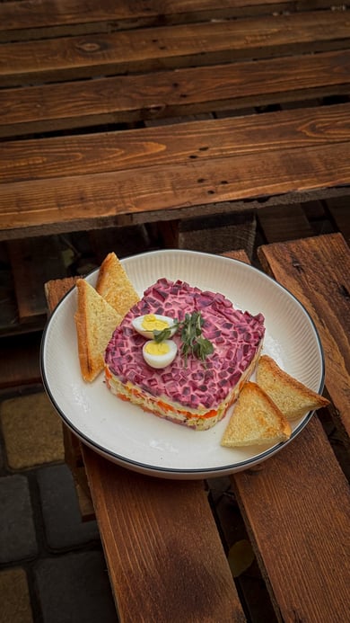 Шуба з лососем