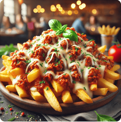 Cheesy Bolognese Loaded Fries