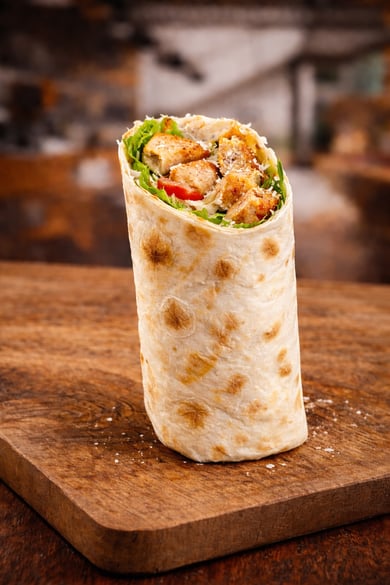 Цезарь Ролл С Куриным Стейком