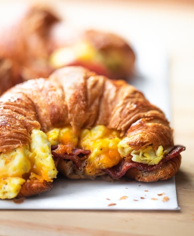 Back Bacon & Cheese Croissant
