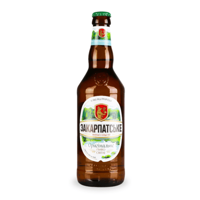 CERVEZA "Zakarpatskie" 4,1% 500ml / Пиво "Закарпатське " світле