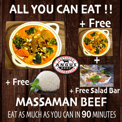 All You Can Eat Massaman Beef Curry