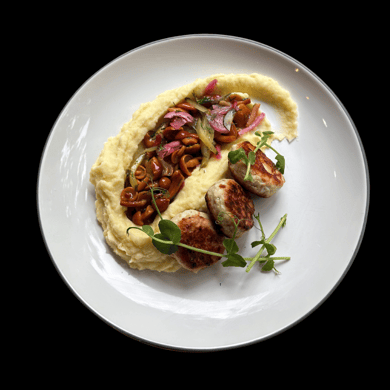 Курячі котлетки з пюрешкою