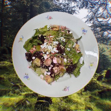 Roasted Beets & Pears salad