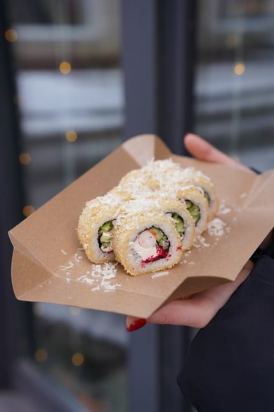 Смажений з креветкой