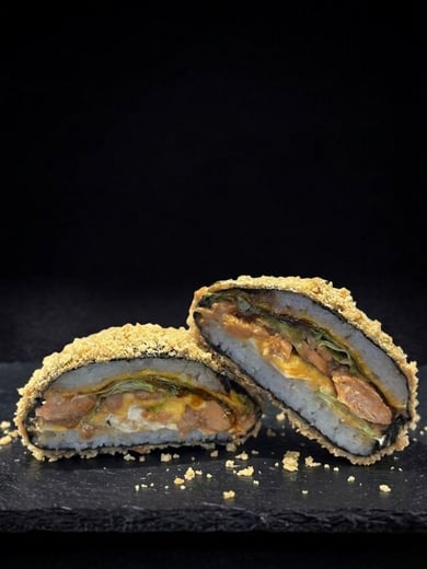 Суші бургер з лососем теріякі (320g)