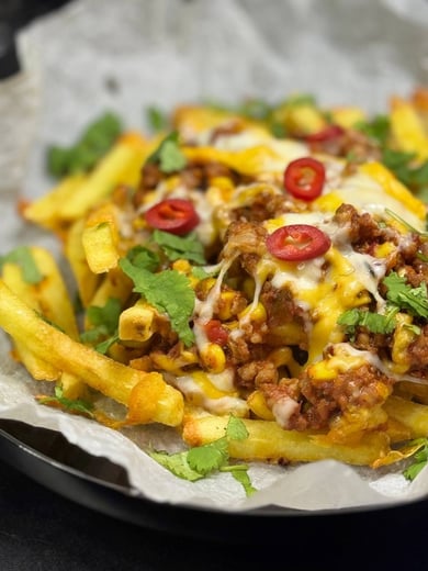 Papas fritas (каторпля фрі з фаршем) 350г 🌶️
