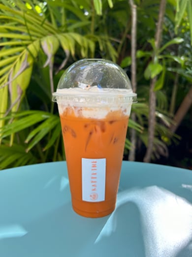 Thai Tea Hazelnut Iced Latte