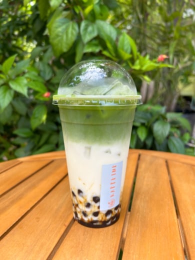 Brown Sugar Crystal Boba Matcha Tea