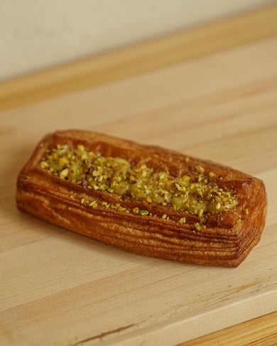 Raspberry pistachio danish