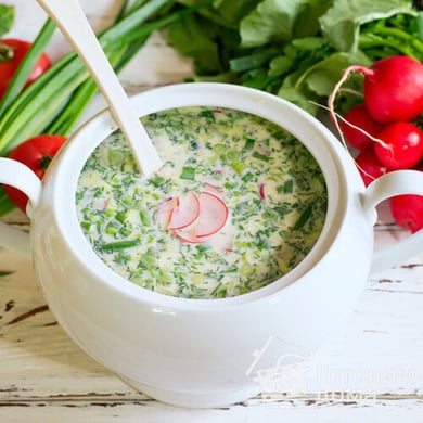 Окрошка з помідором