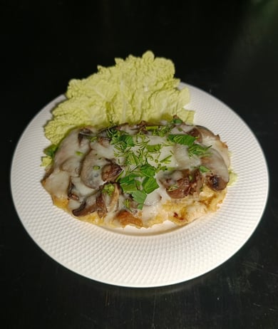 Відбивна куряча з грибами