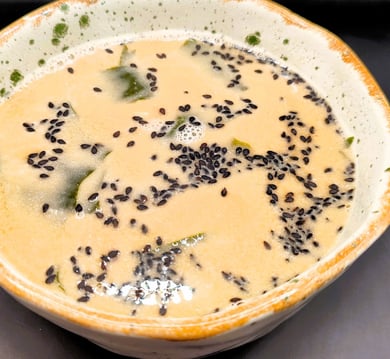 Вершковий Місо суп з креветкою