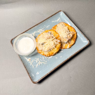 Деруни з грибами