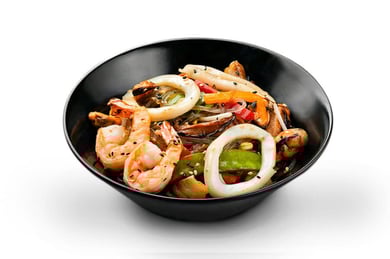 Wok з морепродуками