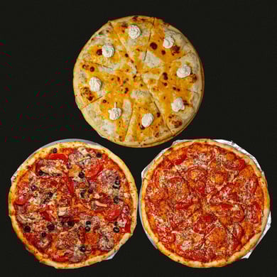 Combo Pizza 1 + 1 = 3 🍕 🍕🍕 (three pizzas, D32 cm, 2kg)*