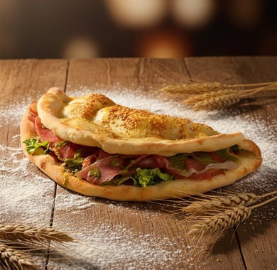 Twister with hamon 🥩🍕🧀 🍅🥬