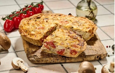 Кіш  "Курка гриби" - Quiche "Chicken Mushrooms"