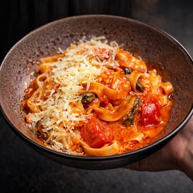 Паста бальємо з морепродуктами