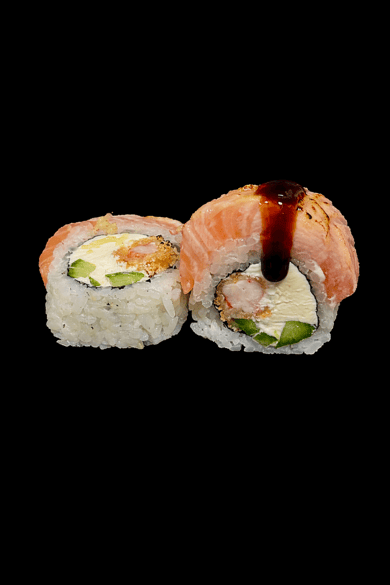 Філадельфія з лососем та креветкою під пармезаном