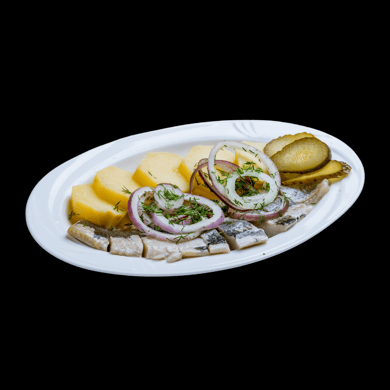 Селедка с картофелем
