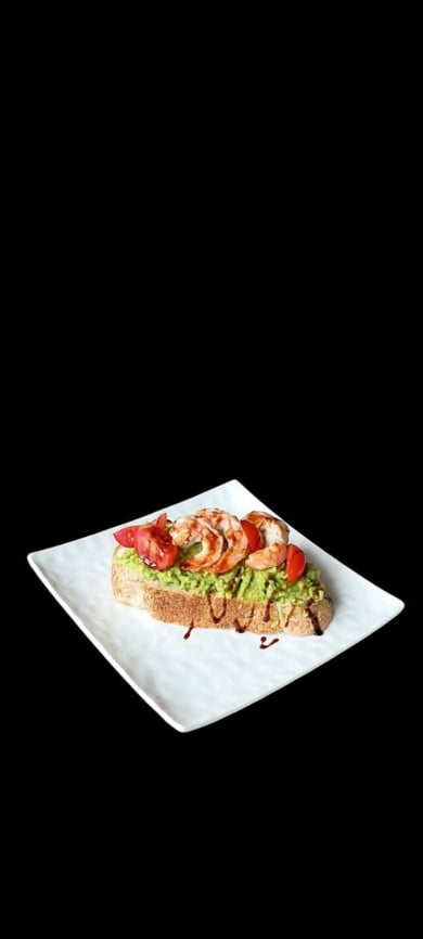 Авокадо тост з креветкою