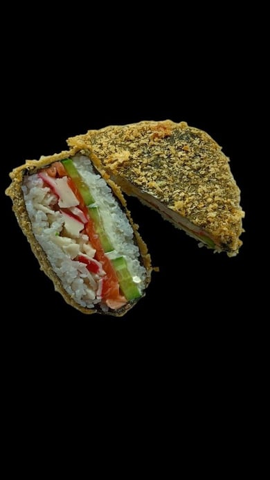 Суші бургер з лососем