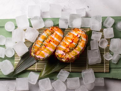 Суші Бургер з креветкой