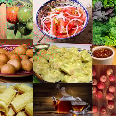 Vegetarian Dinner (national dishes) - Ужин вегетарианский (национальные блюда)