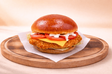 Бургер з креветкою панко