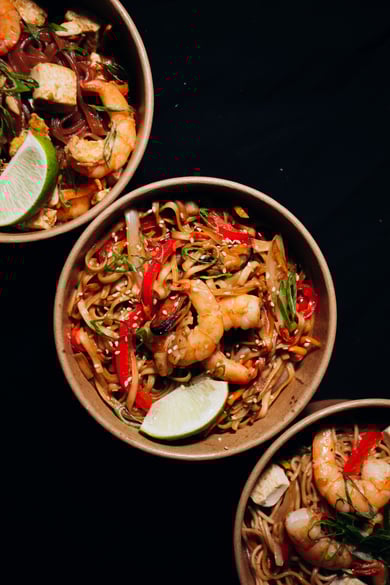 Удон з морепродуктами