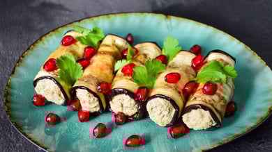 Рулетики баклажани з горіховою пастою 250г.( до посту)