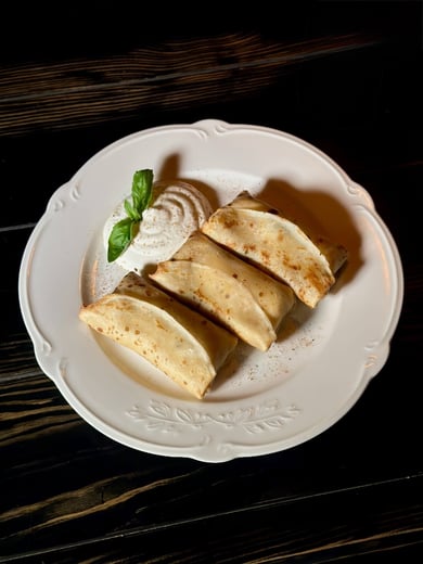 Млинці з шинкою та сиром