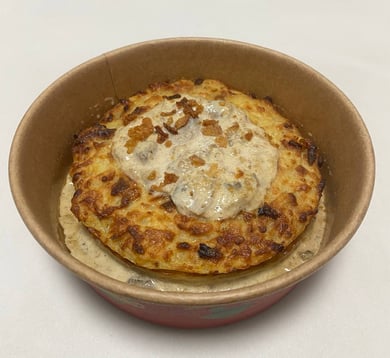 Деруни з грибами