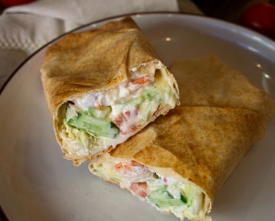 Шаурма з креветкою та авокадо