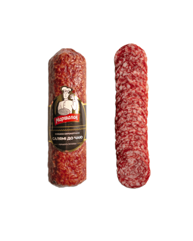 Ковбаса «Салямі до чаю» сирокопчена 1/г