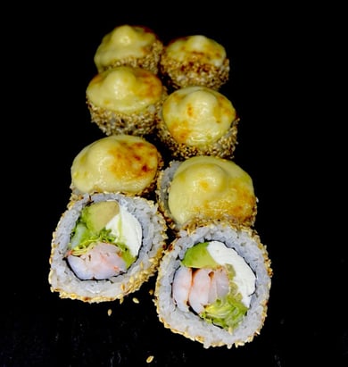 Запечений з креветкою в кунжуті (400г)