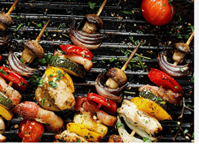 Овочі на мангалі за 100гр