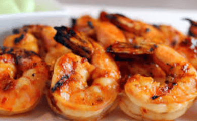 креветки на мангалі за 100гр