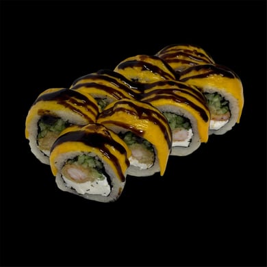 Чіз рол з креветкою темпура