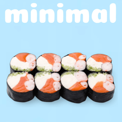 Кето рол з лососем та креветкою