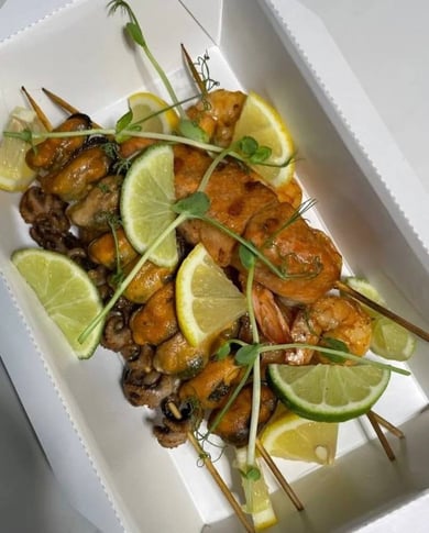 Шашлички із морепродуктів від шефа (5шт)