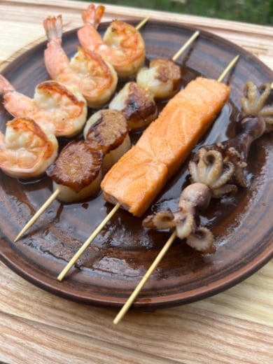 Шашлички із морепродуктів від шефа (5шт)