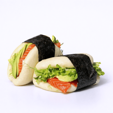 Бао з лососем