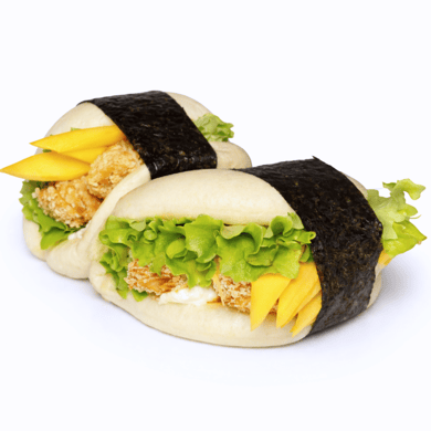 Бао з креветкою темпура