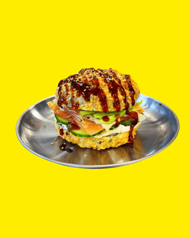 TB-01: Crunch Rice Burger “Salmon”