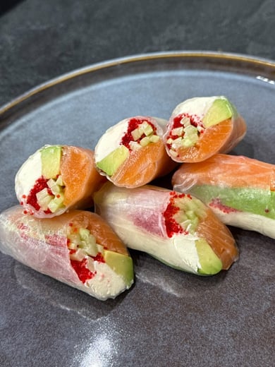 Спрінг-рол з лососем (180г)